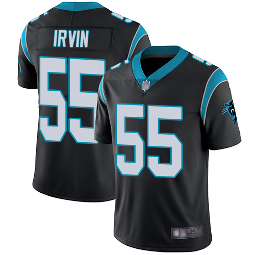 Carolina Panthers Limited Black Men Bruce Irvin Home Jersey NFL Football #55 Vapor Untouchable->carolina panthers->NFL Jersey
